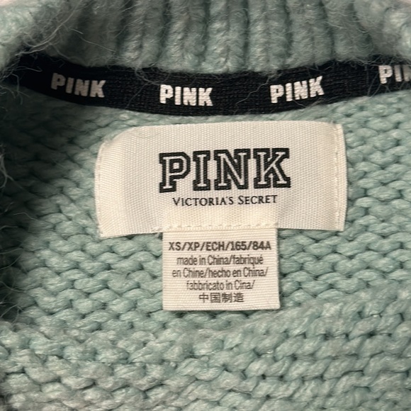 Victoria Secret Pink Seafoam Green Sweater, EUC, Size XS (fits bigger) - Picture 2 of 8